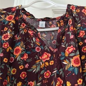 BRAND NEW!!
Floral-Print Tiered Midi Swing Dress / Old Navy